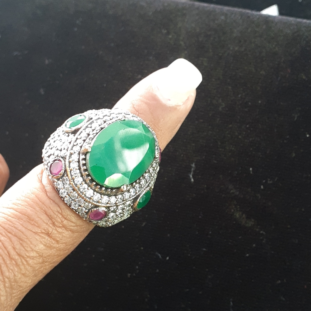 .925 Sterling Silver Ring in dome shape